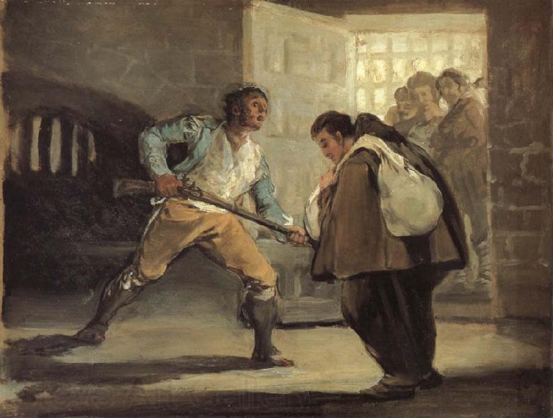 Francisco Goya El Maragato Points a gun